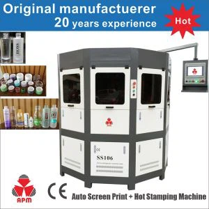 2-3 Farben All Automatische Servo-Siebdruckmaschine für Flaschen